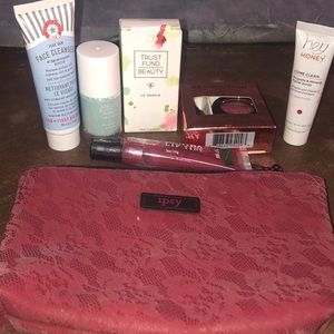 Ipsy bag filled with many samples!!